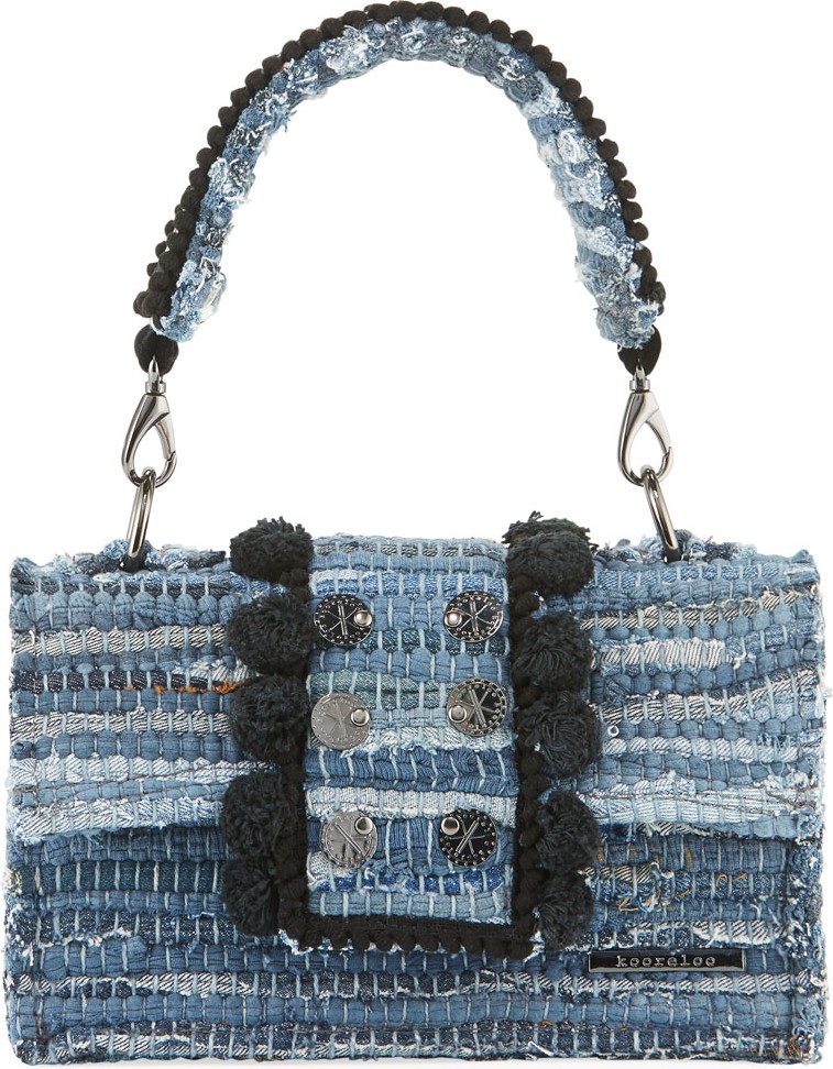 Kooreloo New Yorker Soho Woven Front-Flap Top Handle Bag
