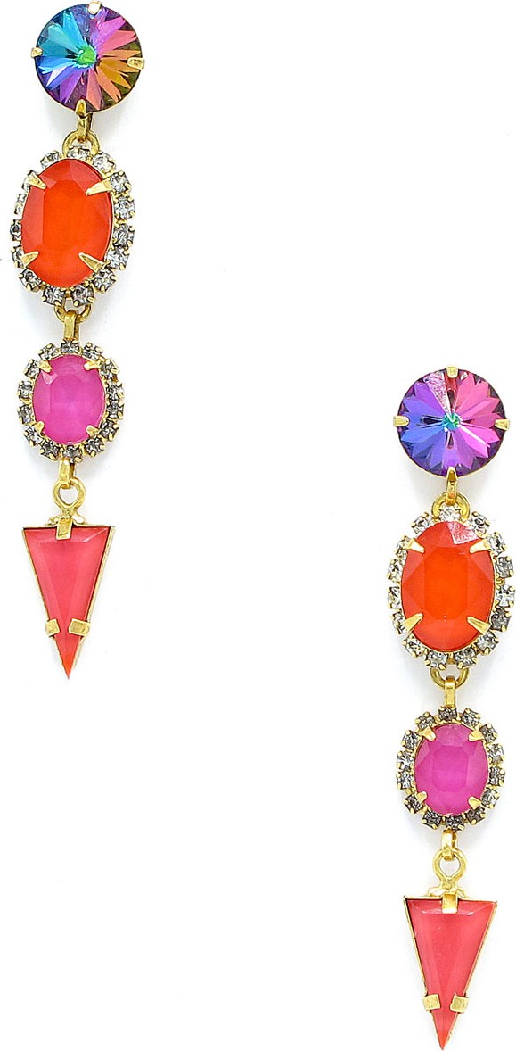 Elizabeth Cole Teagan Stone Drop Earrings