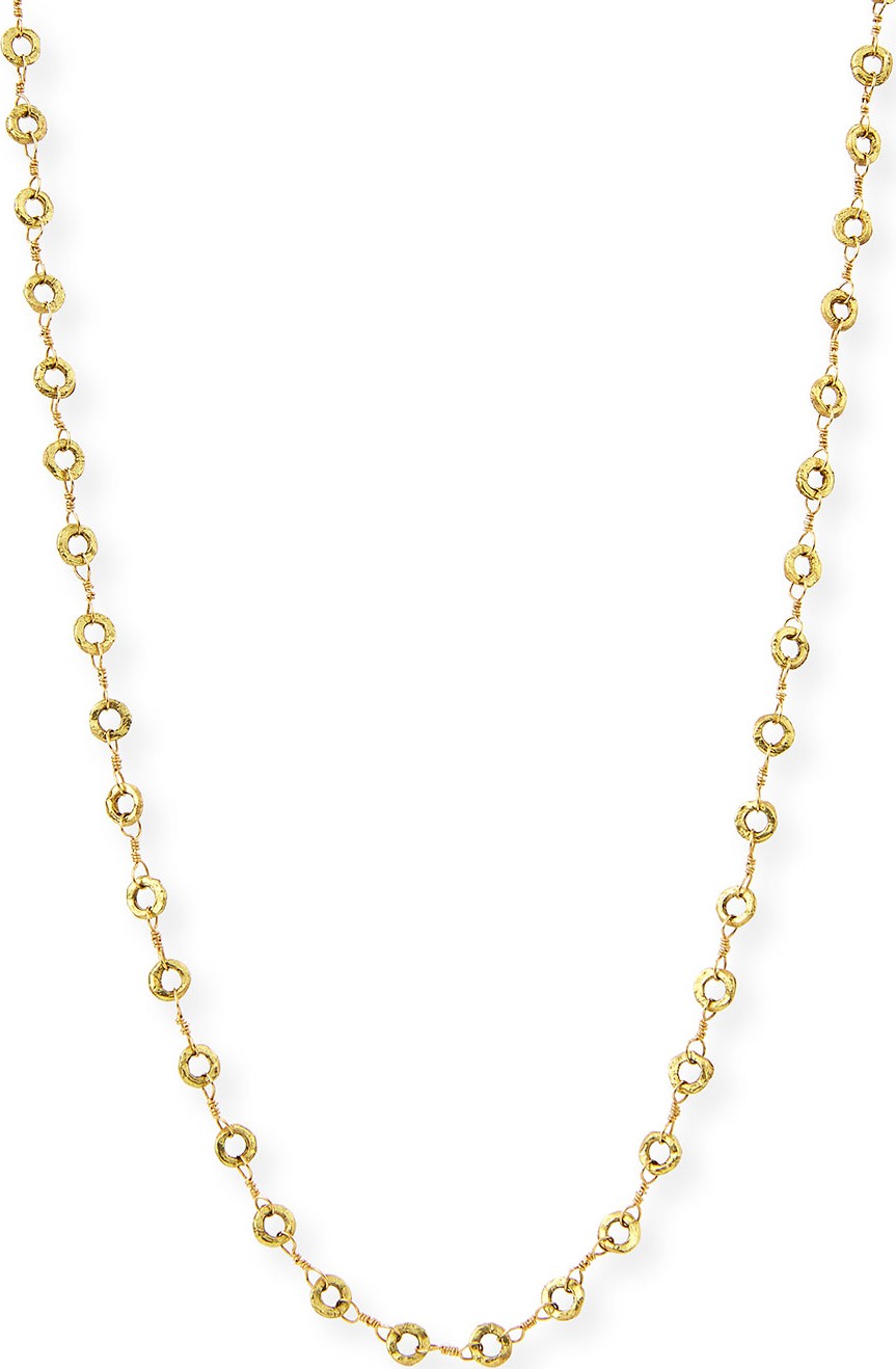 Dominique Cohen Small Carved Opera Chain Necklace, 42"