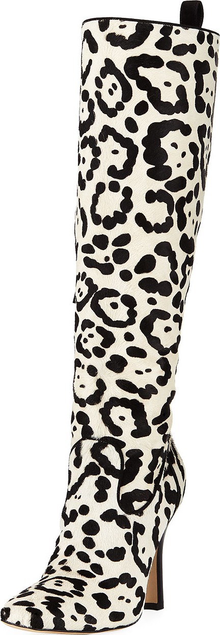 Manolo Blahnik Procopio Over-The-Knee Fur Boots