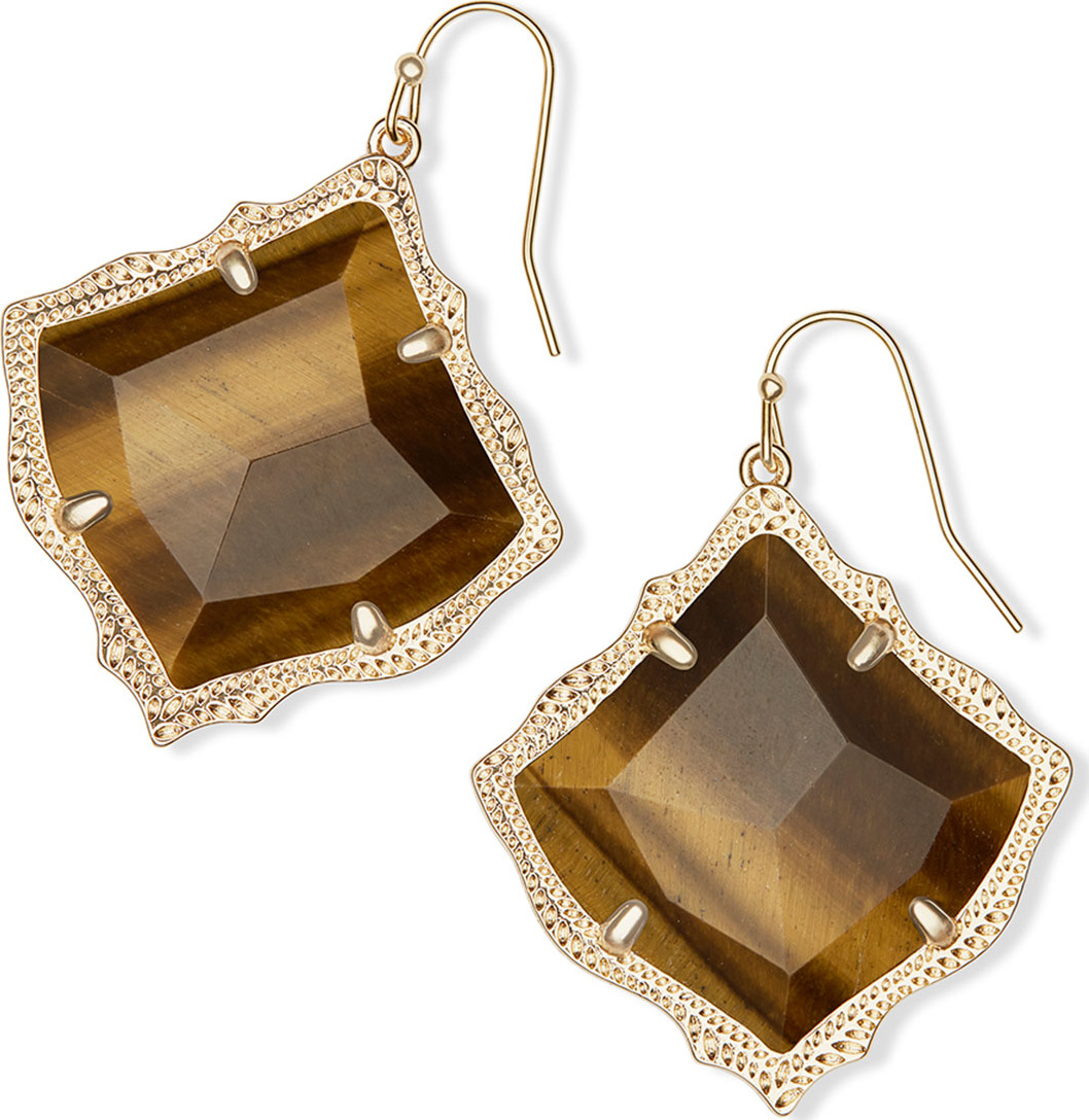 Kendra Scott Kirsten Drop Earrings in Yellow Gold Plate
