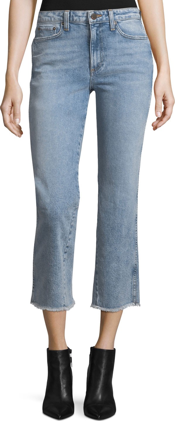 AO.LA by alice + olivia Perfect Cropped Kick-Flare Jeans