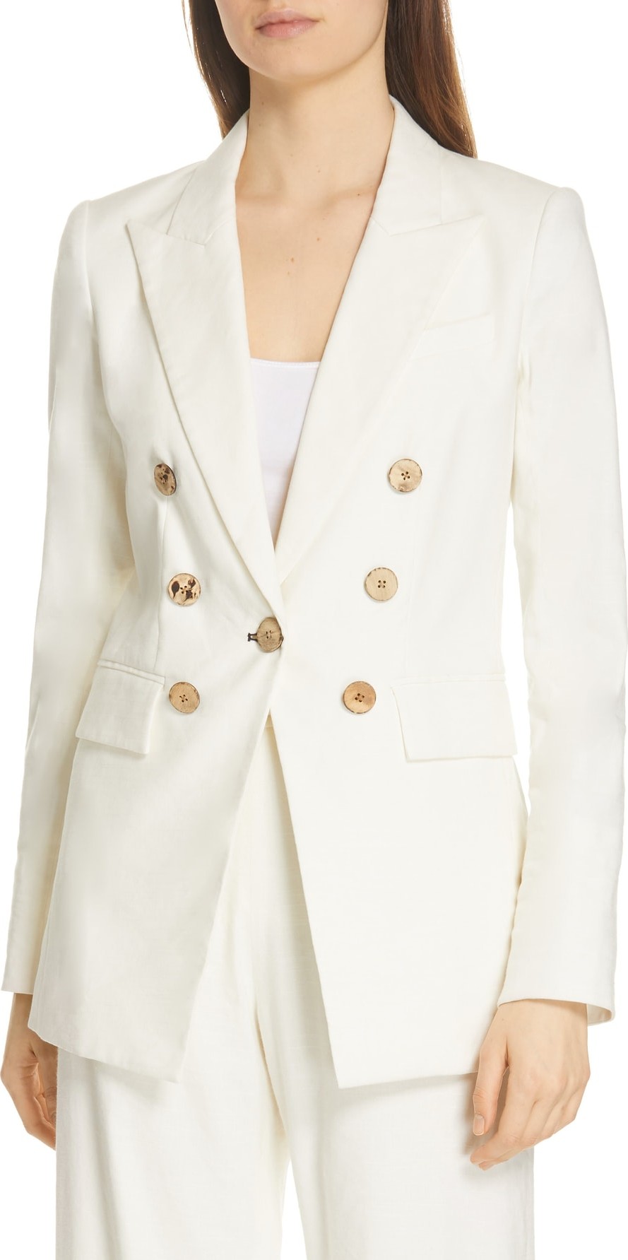 Veronica Beard Gaya Linen Blend Dickey Jacket