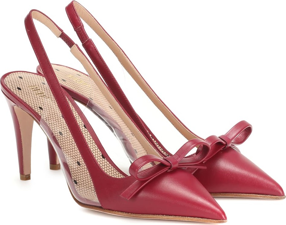 RED Valentino RED (V) slingback leather pumps