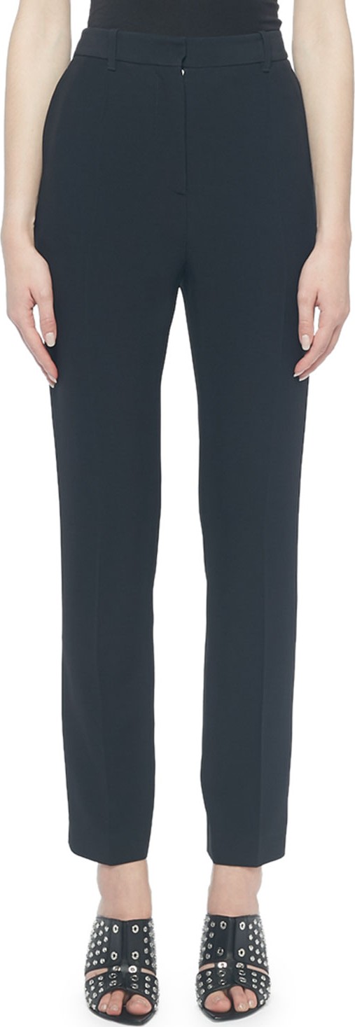 Alexander McQueen Leaf Crepe Skinny Pants