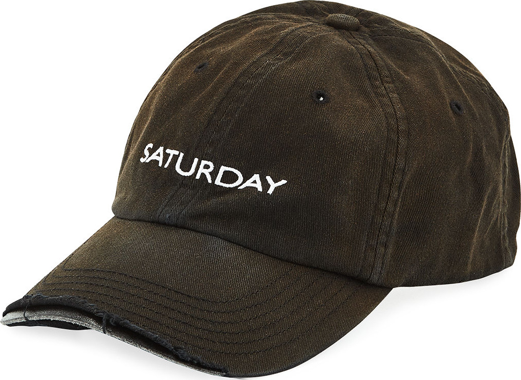 Vetements Weekday Saturday Distressed Baseball Cap