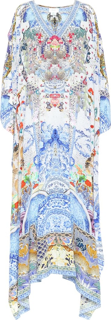 Camilla Printed silk kaftan