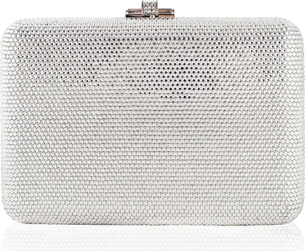 Judith Leiber Slim Slide Crystal Evening Clutch Bag