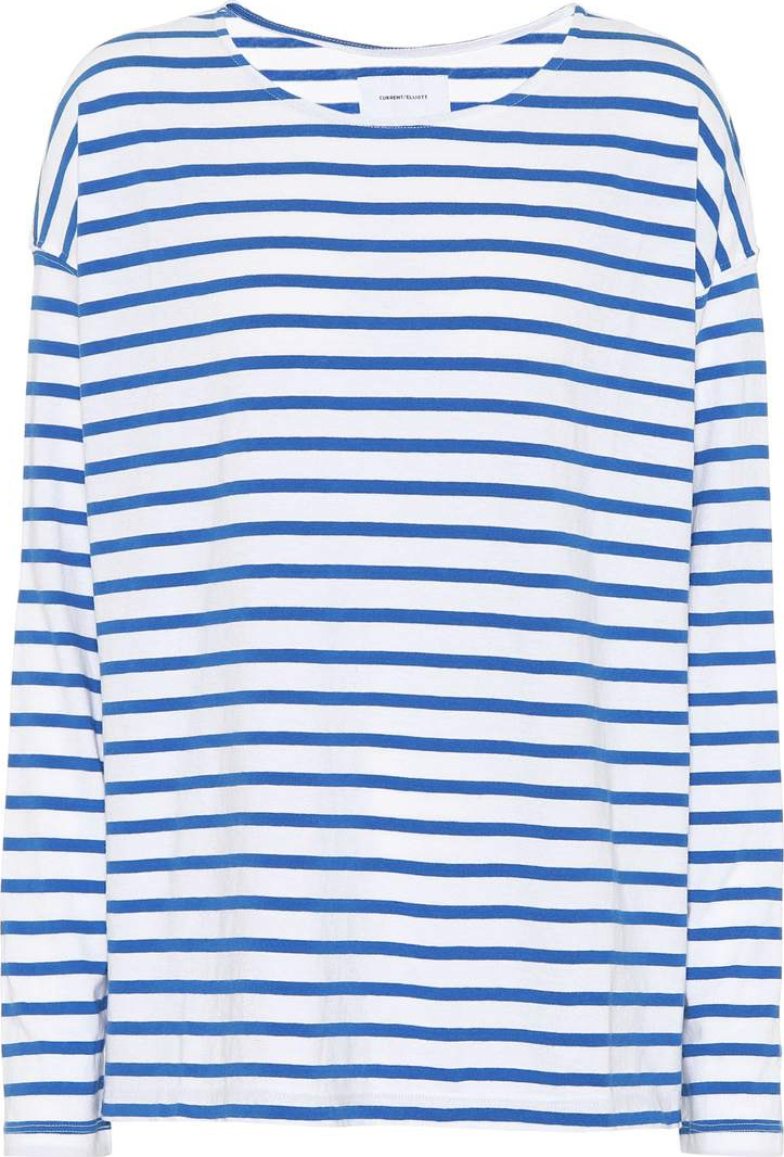 Current/Elliott Striped cotton T-shirt