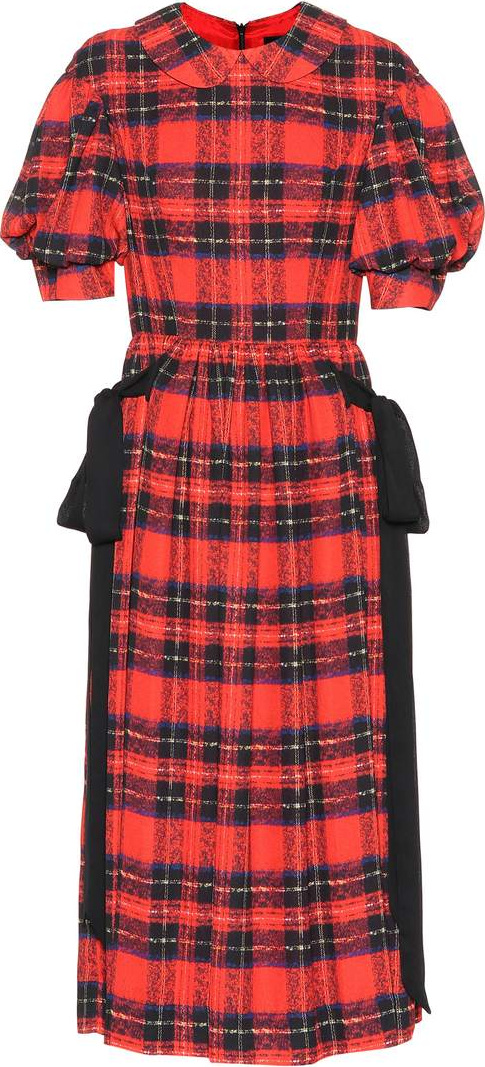 Simone Rocha Plaid midi dress