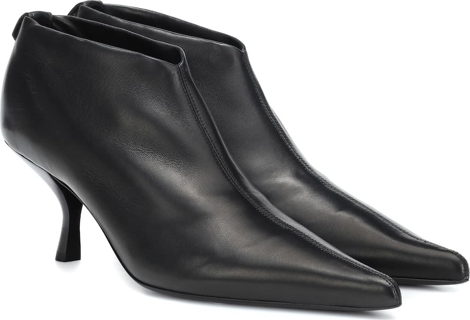 THE ROW Bourgeoise leather ankle boots