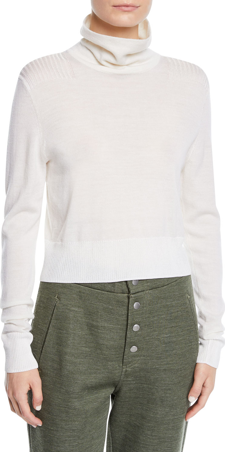 Rag & Bone Doyle Funnel-Neck Cropped Pullover Sweater