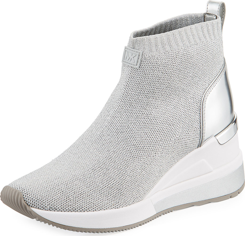 MICHAEL MICHAEL KORS Skyler Knit High-Top Bootie Sock Sneaker
