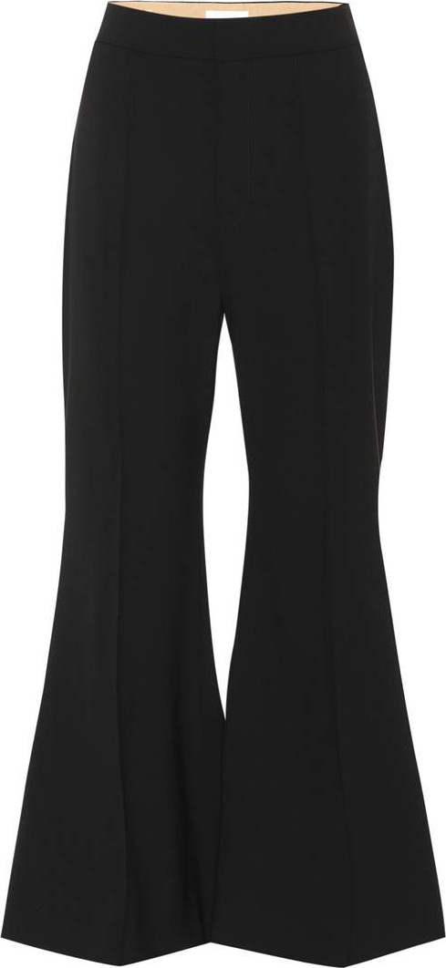 Chloe Stretch-wool flared pants