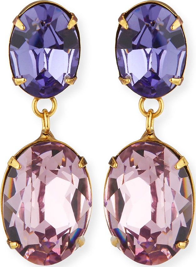 Jennifer Behr Gemma Crystal Drop Earrings