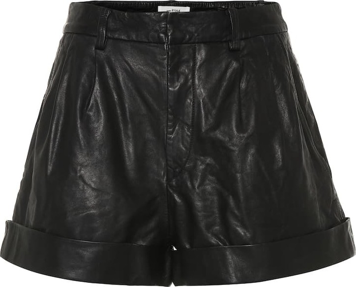 Isabel Marant Etoile Abot high-rise leather shorts