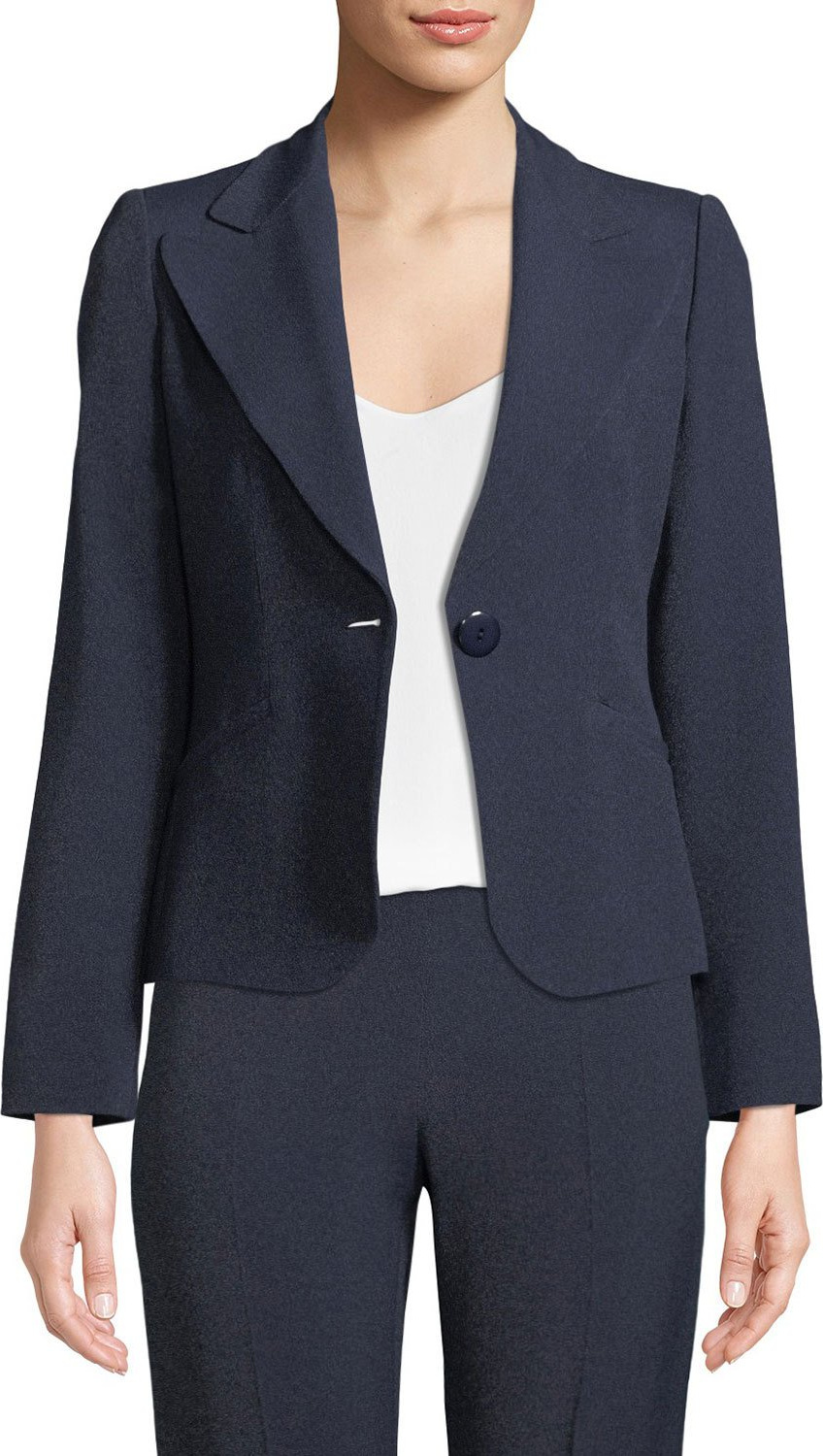 Emporio Armani One-Button Classic Mélange Jacket