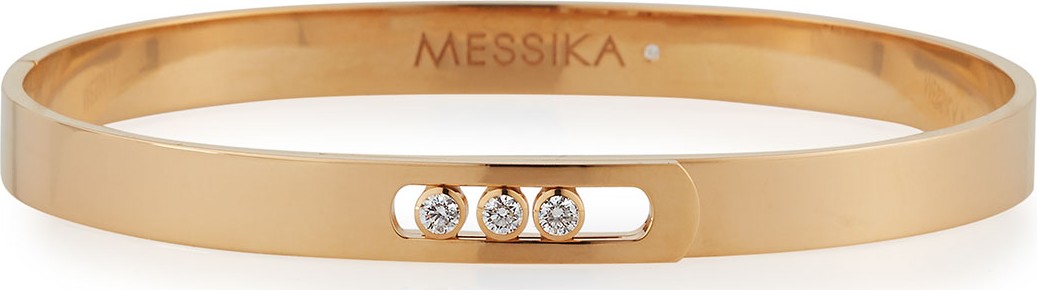 Messika Move Noa Diamond Bangle Bracelet in 18K Rose Gold