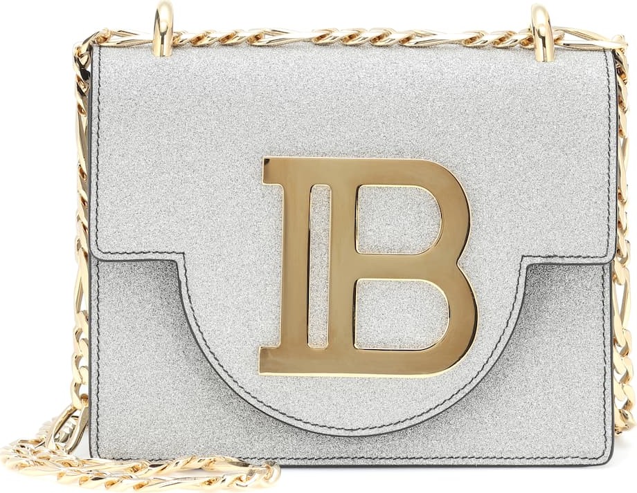 Balmain Bbag 18 glitter crossbody bag