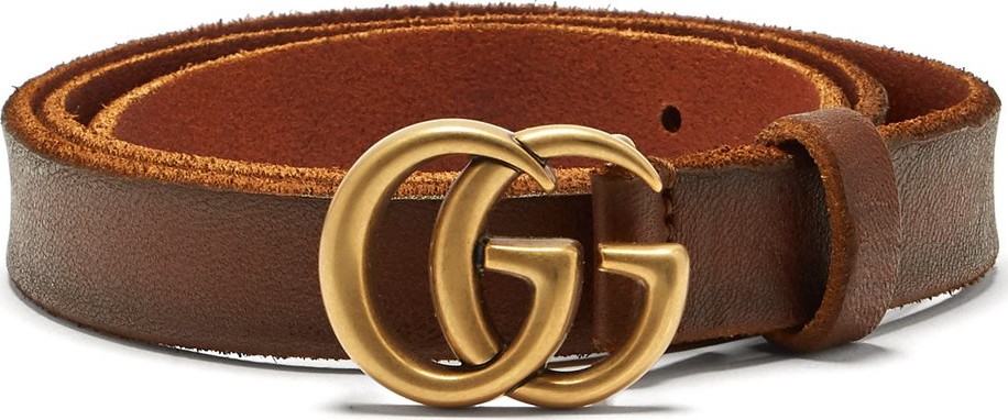 Gucci GG-logo 2cm leather belt
