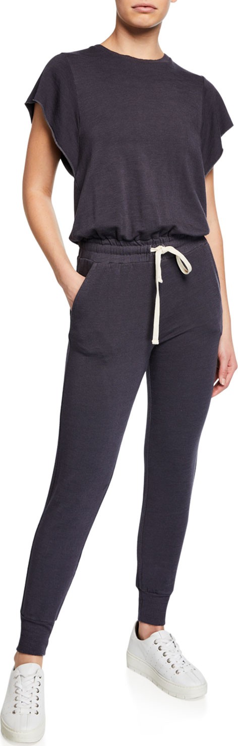 MONROW Super-Soft Cap-Sleeve Jumpsuit