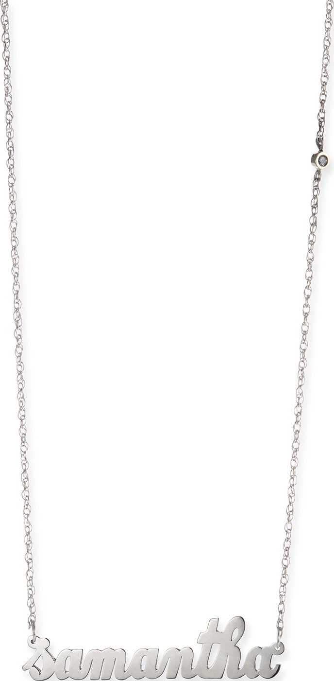 Jennifer Zeuner Jewelry Abigail Personalized Diamond Necklace