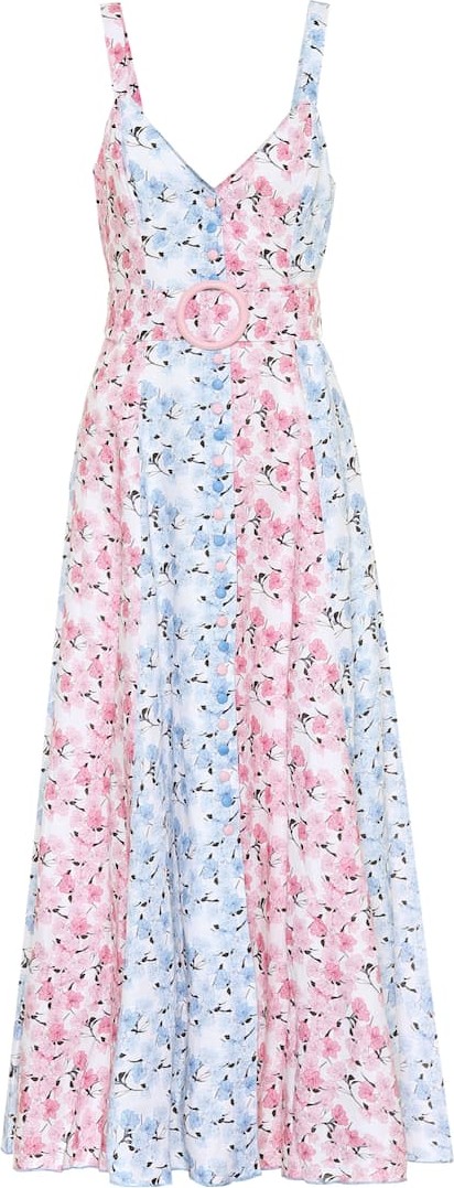 Gül Hürgel Floral linen dress