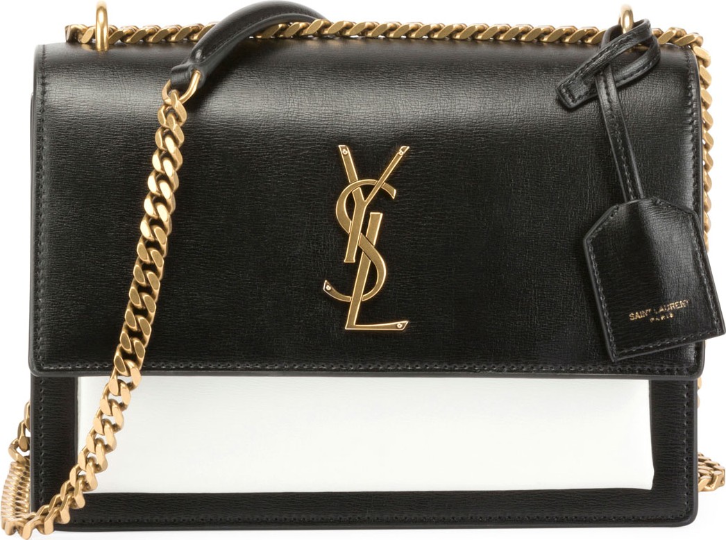 Saint Laurent Sunset Medium Bicolor Chain Shoulder Bag