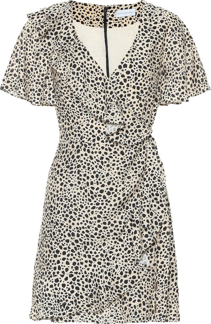 Rebecca Vallance Anya leopard wrap dress
