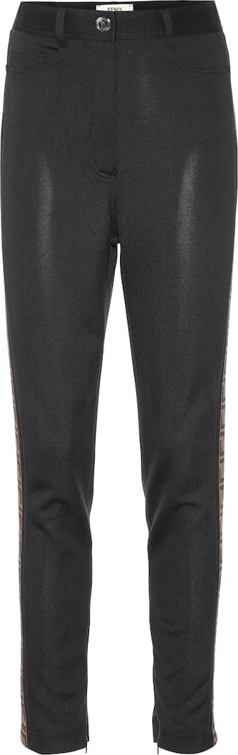 Fendi High-rise skinny jersey pants