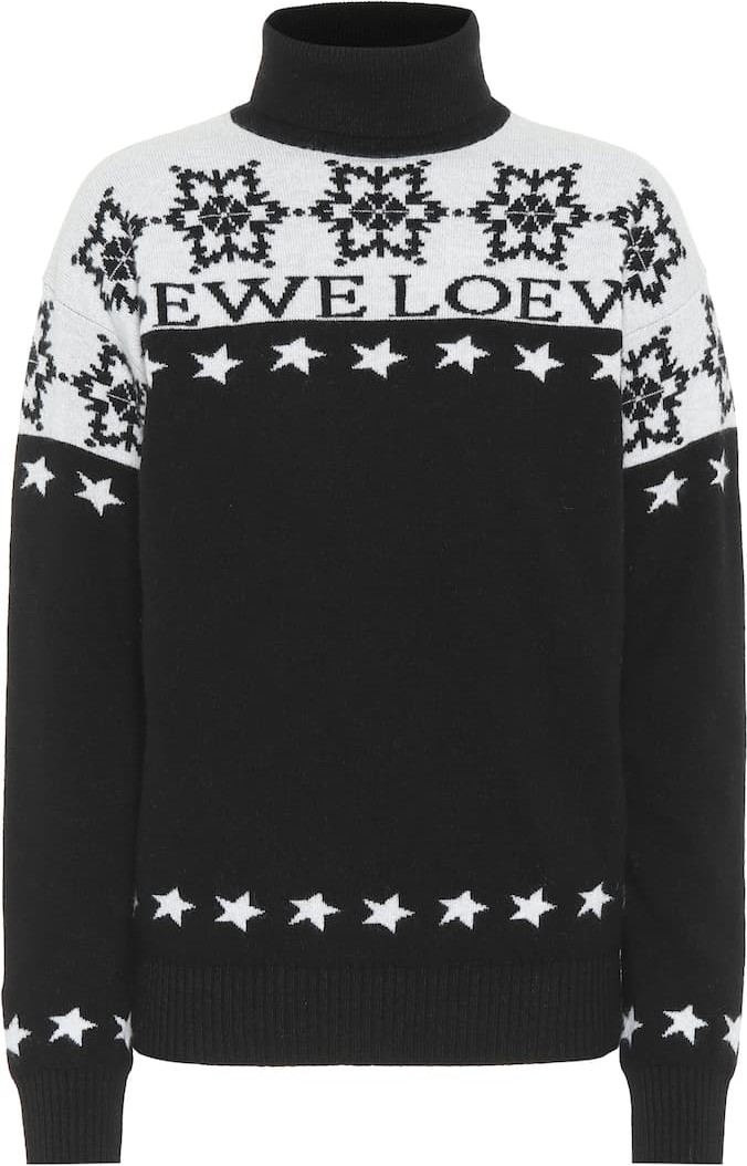 LOEWE Snowflake wool turtleneck sweater