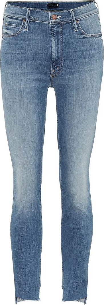 MOTHER Stunner Two Step Fray skinny jeans