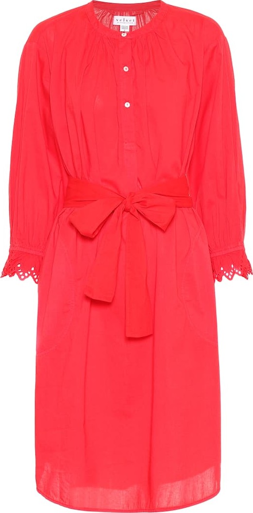 Velvet By Graham & Spencer Kristy cotton midi dress