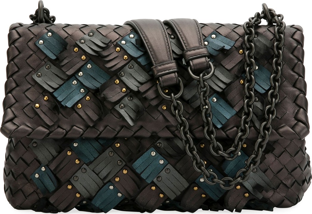 Bottega Veneta Olimpia Small Plume Woven Leather Shoulder Bag