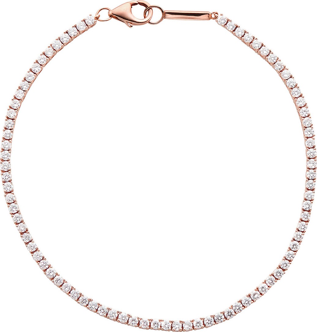 Lana 14k Rose Gold Diamond Tennis Bracelet