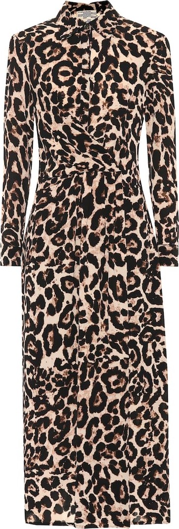 Baum und Pferdgarten Alham leopard midi dress