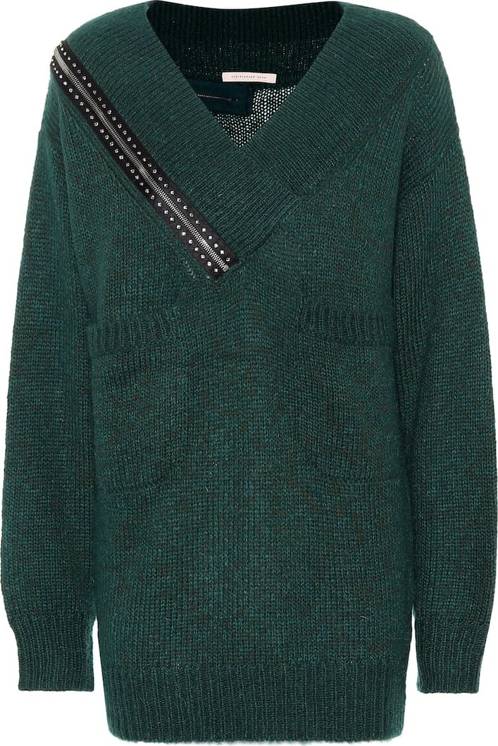 Christopher Kane Mohair and wool-blend sweater