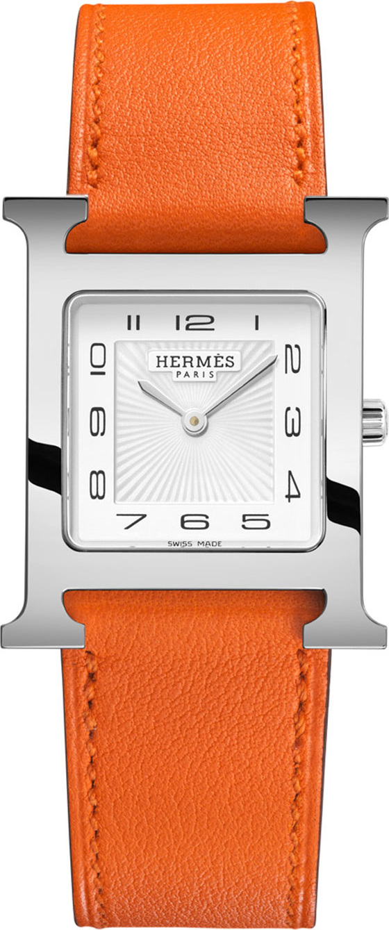 HERMÈS Heure H, Stainless Steel & Leather Strap