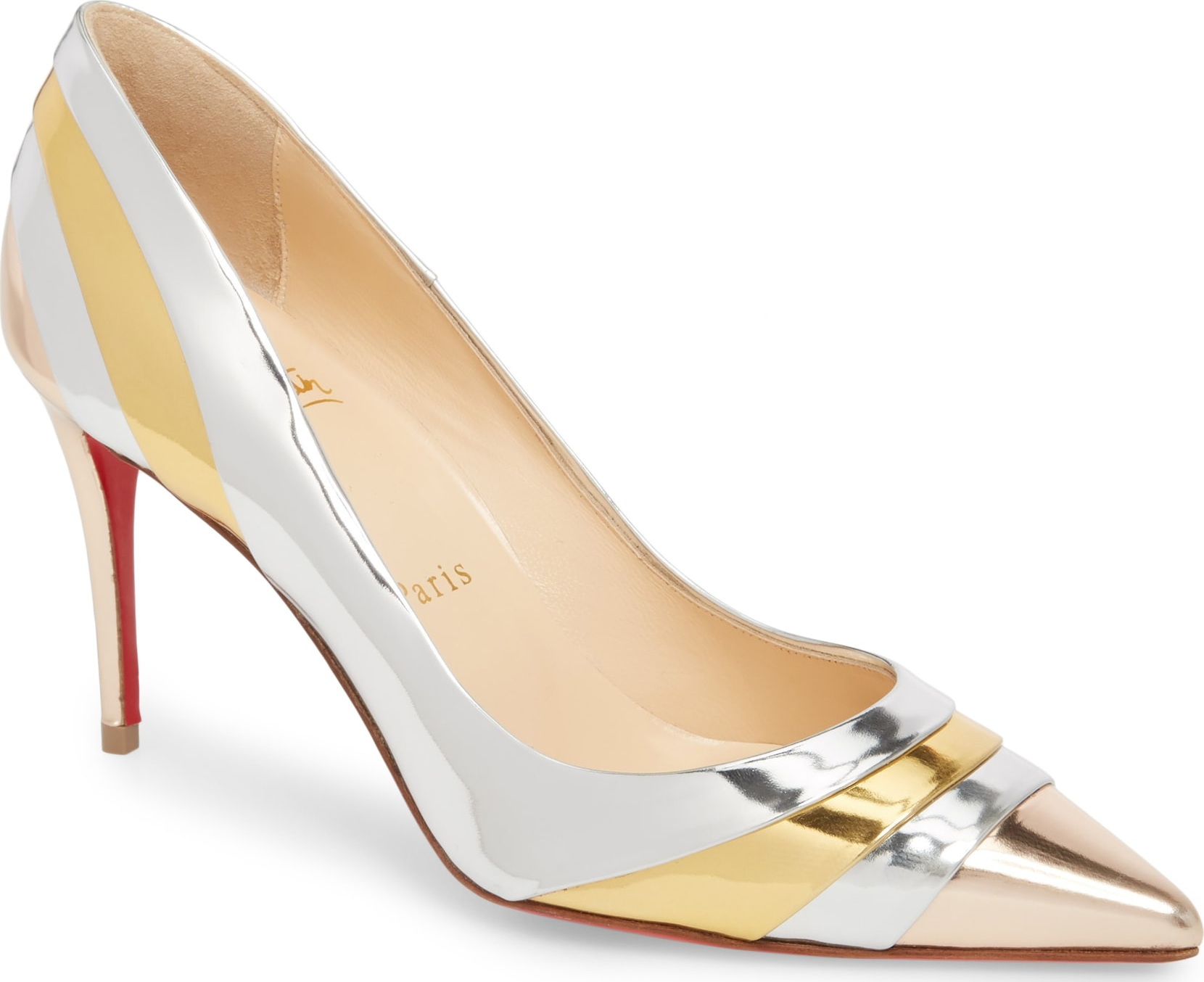 Christian Louboutin Eklectica Mirror Pointy Toe Pump