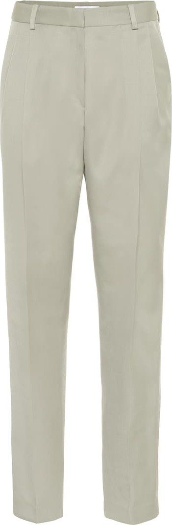 Ryan Roche High-rise wool straight pants