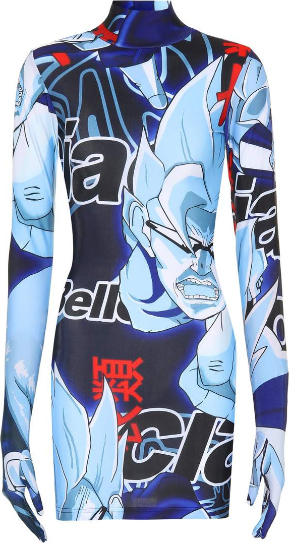 Vetements Printed jersey glove dress