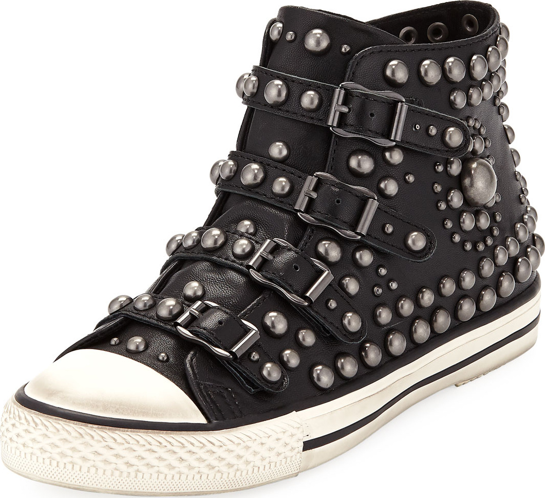 ASH Vito Studded High-Top Sneakers