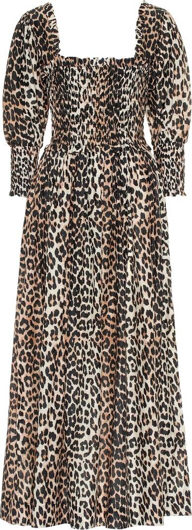 Ganni Cotton and silk midi dress
