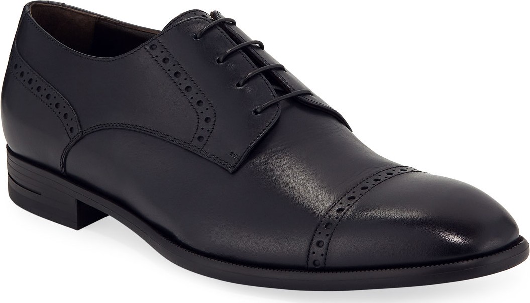 Ermenegildo Zegna Men's New Flex Cap-Toe Derby Shoes