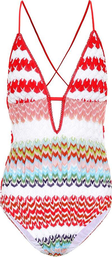 Missoni Striped crochet swimsuit