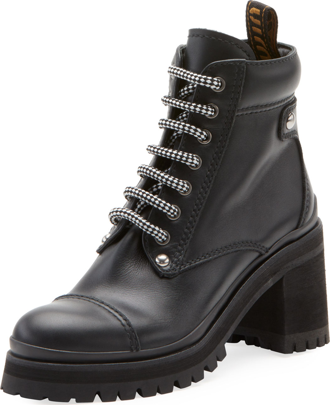 Miu Miu Leather Platform Hiker Boot