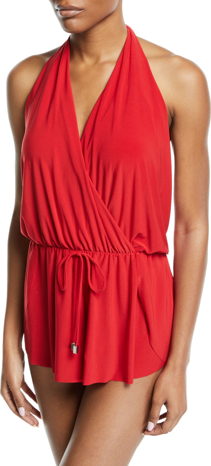 Magicsuit Bianca Halter Romper One-Piece Swimsuit, Plus Size