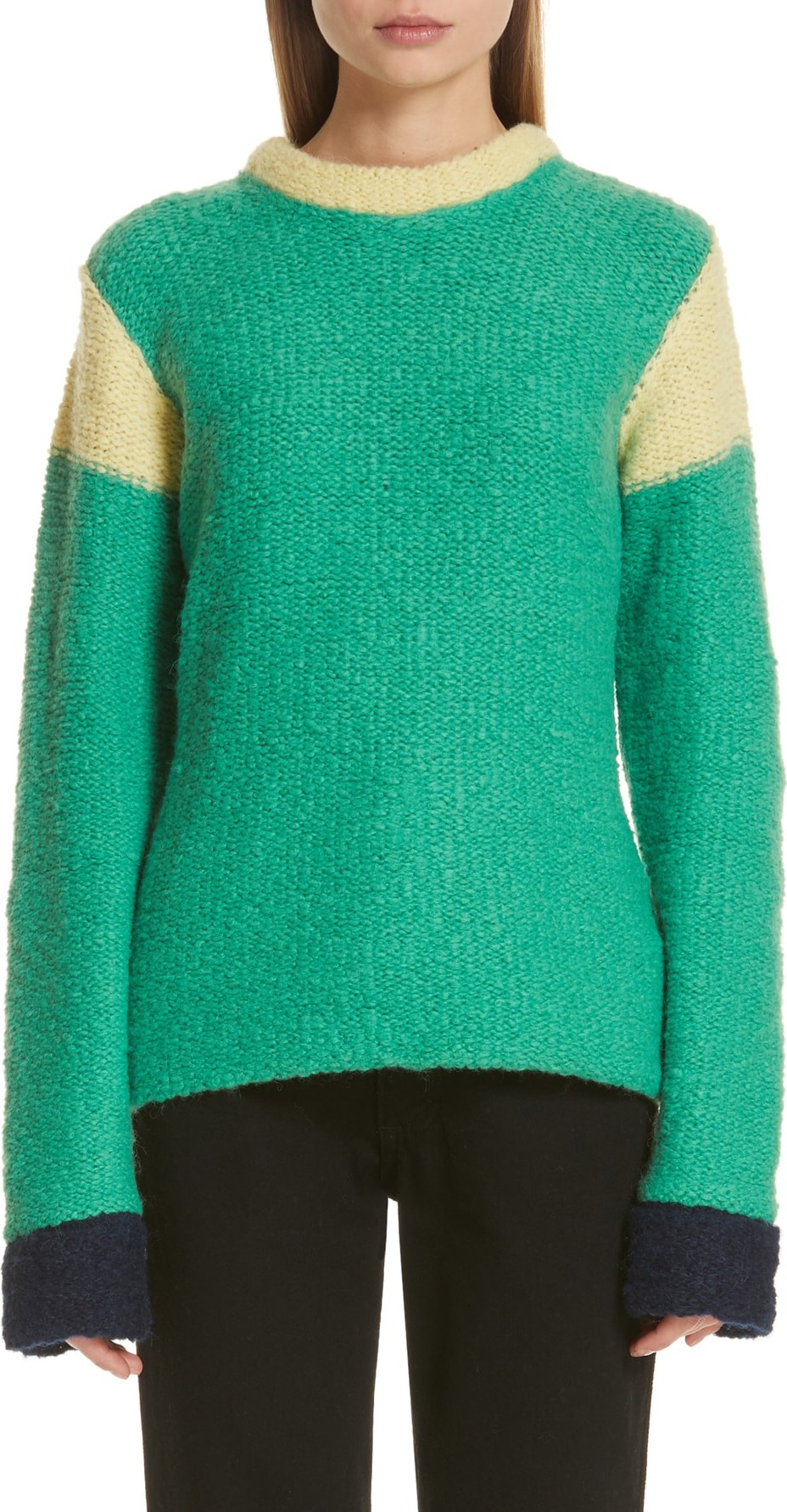 Eckhaus Latta Kermit Colorblock Sweater