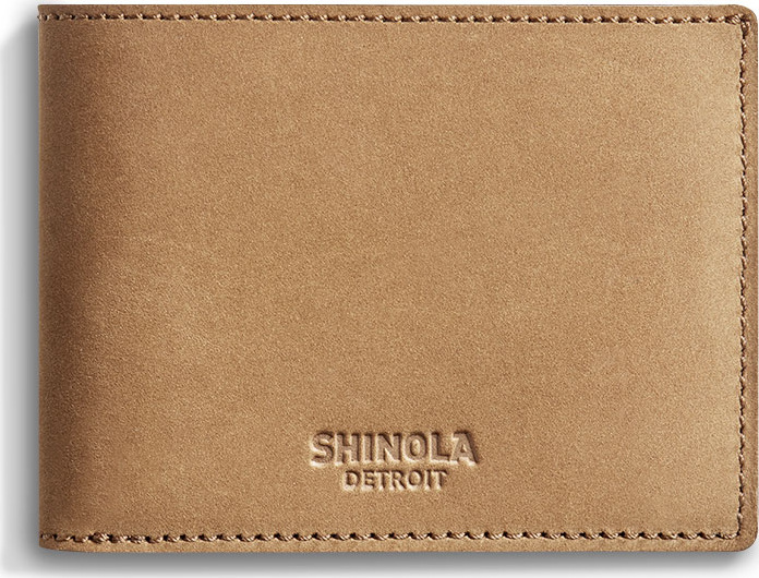 Shinola Men's Outrigger Slim Leather Bi-Fold Wallet
