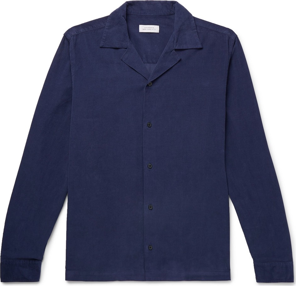 SATURDAYS NYC Camp-Collar Cotton-Corduroy Shirt